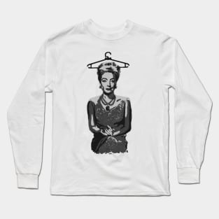 Joan Crawford - Simple Engraved Long Sleeve T-Shirt